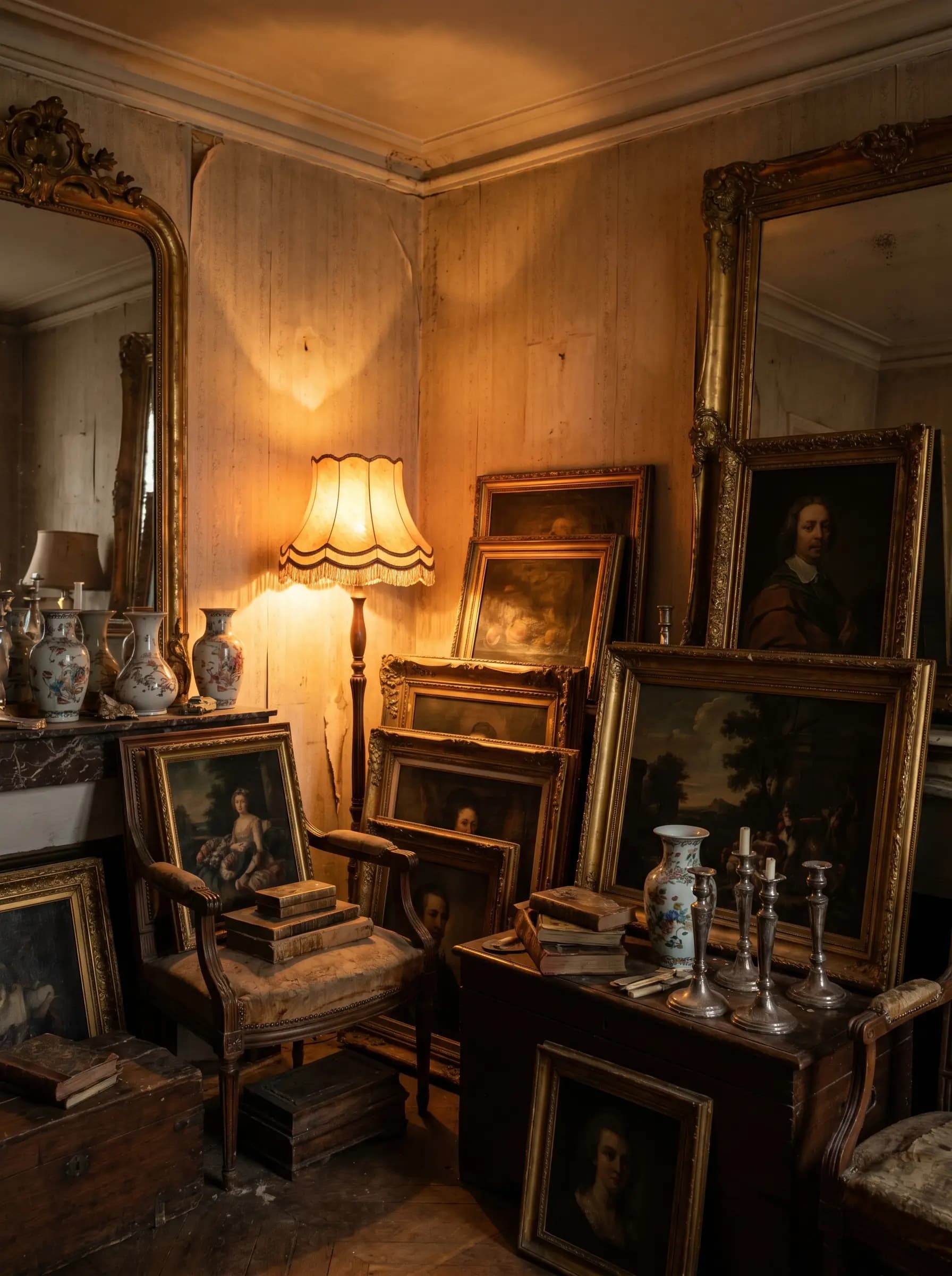 Intérieur à débarrasser